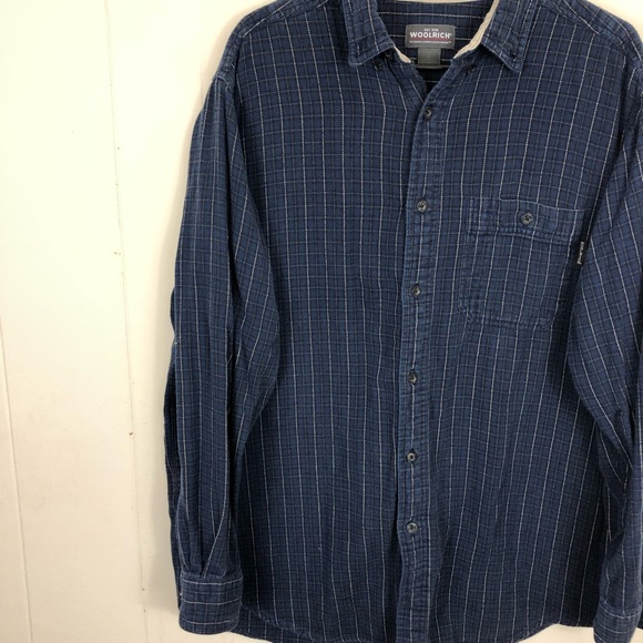 Woolrich Classic Plaid Flannel Shirt Sz L - Picture 6 of 10